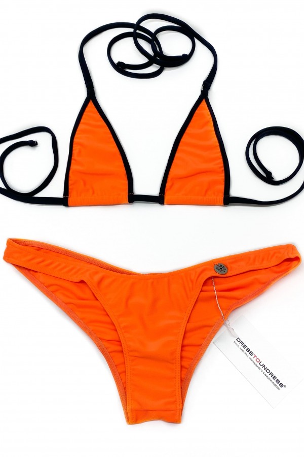 Оранжевый микро бикини