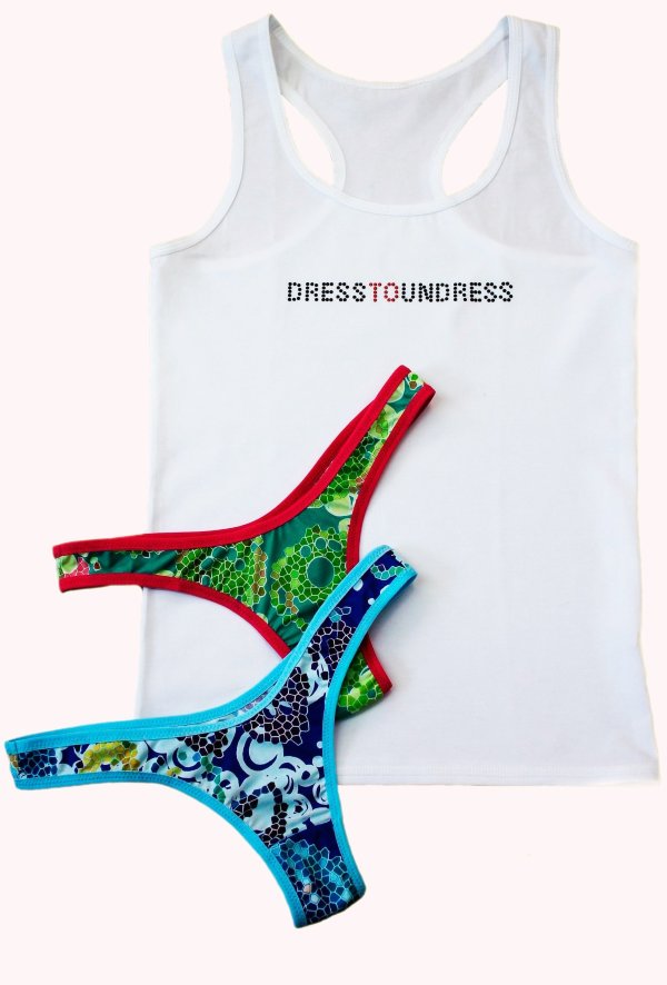 Комплект женского белья Весна с майкой и трусиками из микрофибры